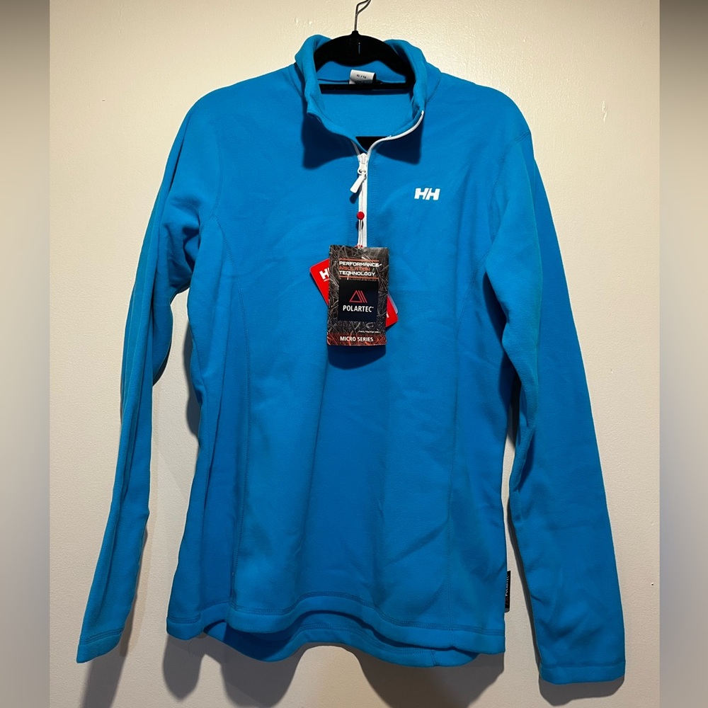 NWT Helly Hansen Women’s Blue Daybreaker 1/2 Zip Fleece Size XL